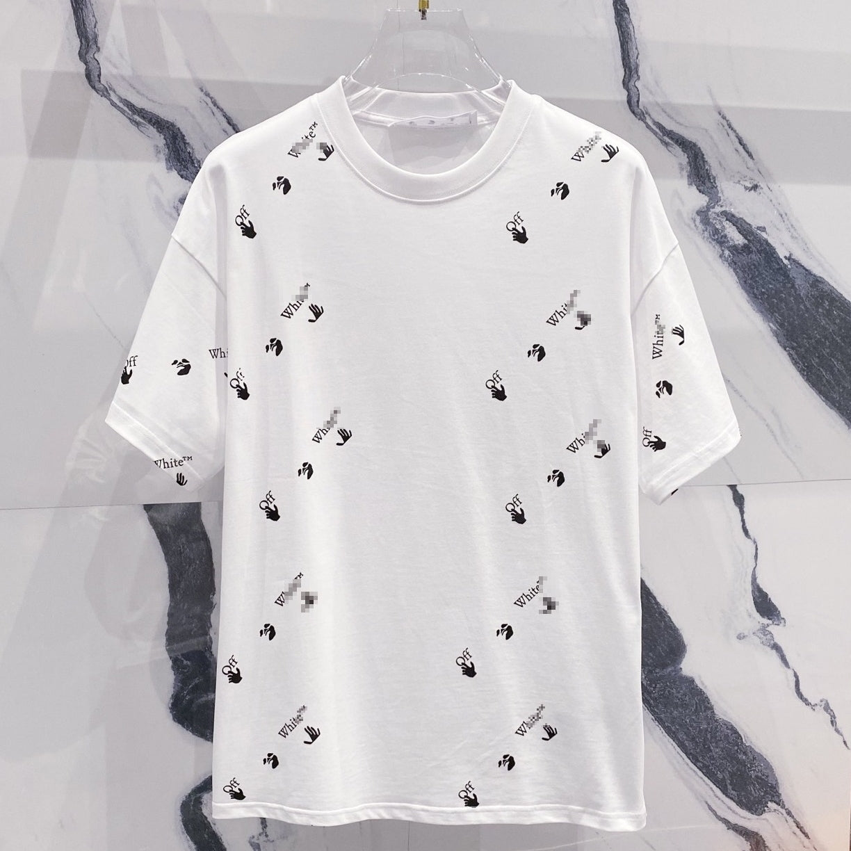 OFF-WHITEArrow Logo Cotton T-Shirt - Essential Black & White