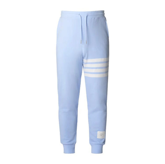Thom BrowneMen's Casual Sweatpants - Cotton Signature 4-Bar Detail