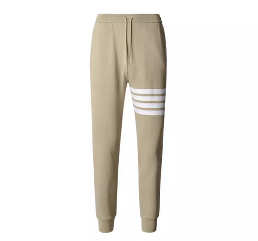 Thom BrowneMen's Casual Sweatpants - Cotton Signature 4-Bar Detail