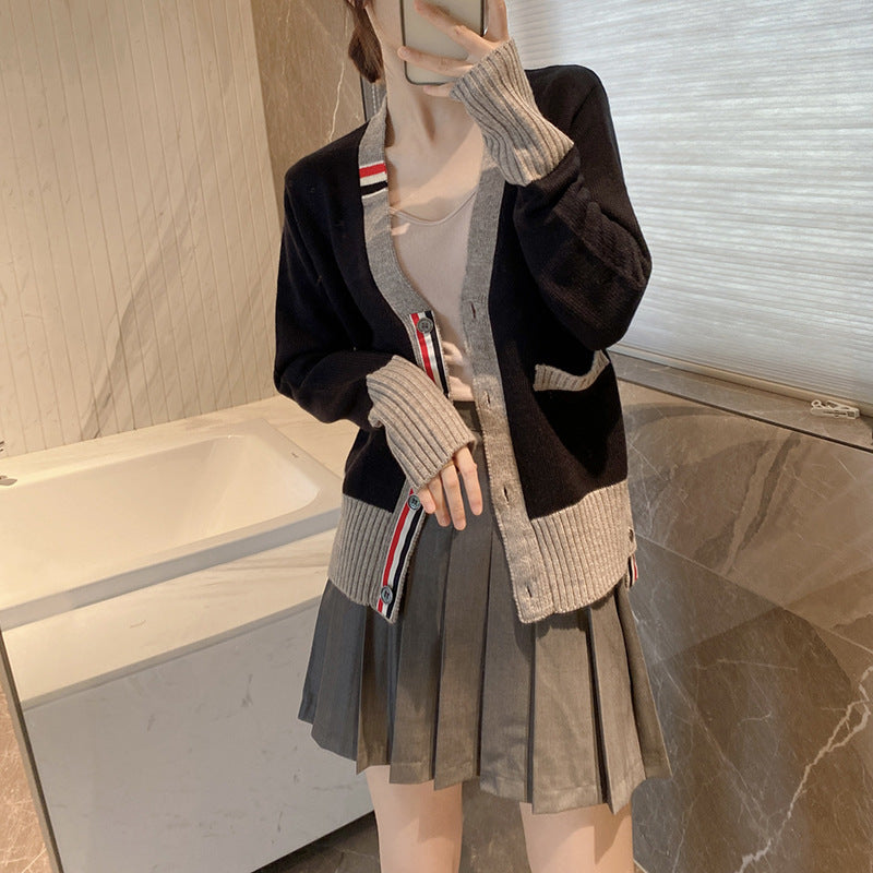 Wool knitted cardigan