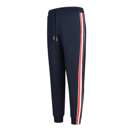 Men's Cotton Sweatpants - Signature 4-Bar Detail