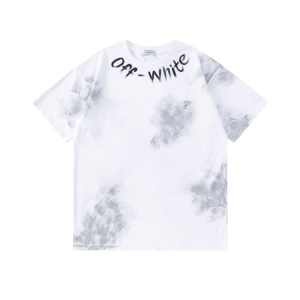 OFF-WHITE  Ink-splatter graffiti T-shirt