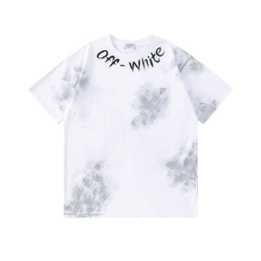 OFF-WHITE  Ink-splatter graffiti T-shirt