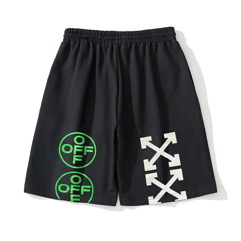 OFF-WHITE Foil-Print Arrow Shorts