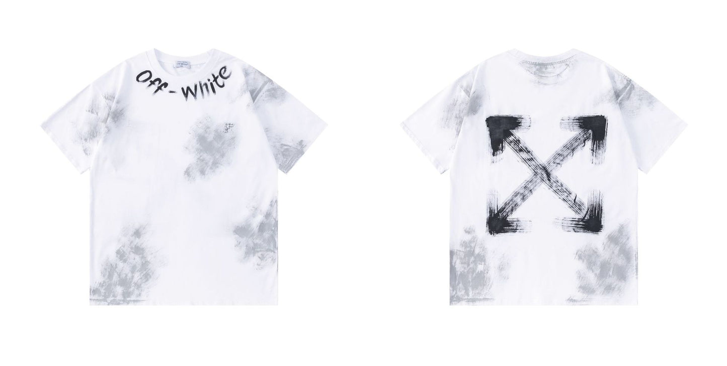 OFF-WHITE  Ink-splatter graffiti T-shirt
