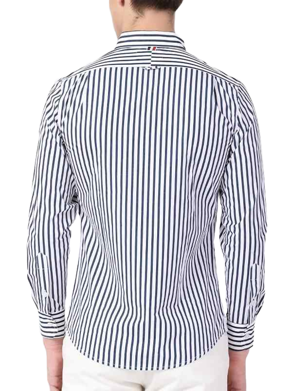 Thom BrowneMen's Oxford Elastic Business Shirt - Premium Cotton Dress Shirt