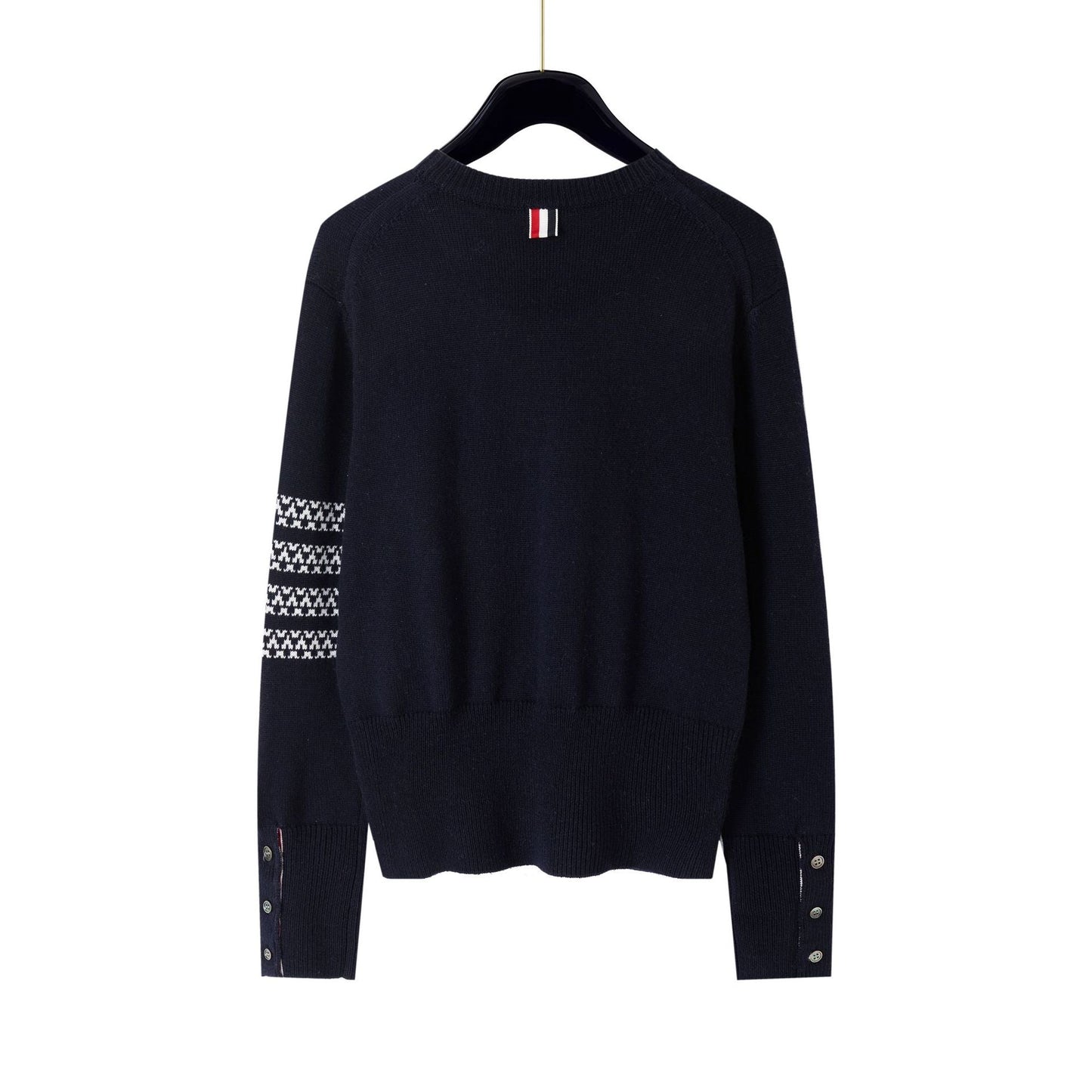 Thom Browne4-Bar Snowflake Dog Knitted Sweater - Premium Cotton Wool Cardigan