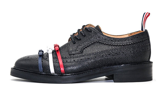 Thom BrowneWomen's Classic Leather Loafers with Grosgrain Buckle
