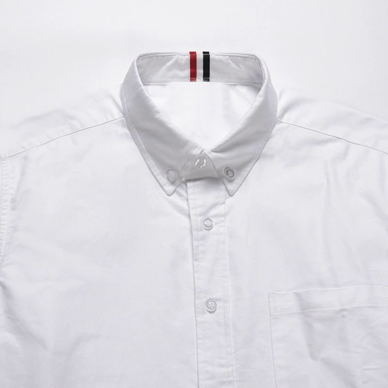 Thom BrowneMen's Oxford Elastic Business Shirt - Premium Cotton Dress Shirt