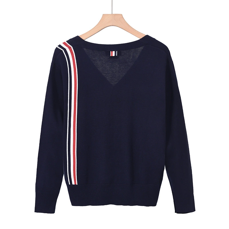 Classic V-Neck Knitted Cardigan Sweater