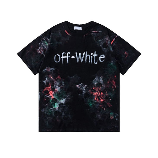 OFF-WHITE  Ink-splatter graffiti T-shirt