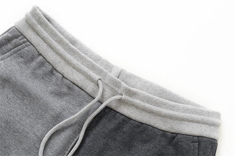 Thom BrowneMen's Sports Pants - 100% Cotton with 4-Bar Stripe Detail