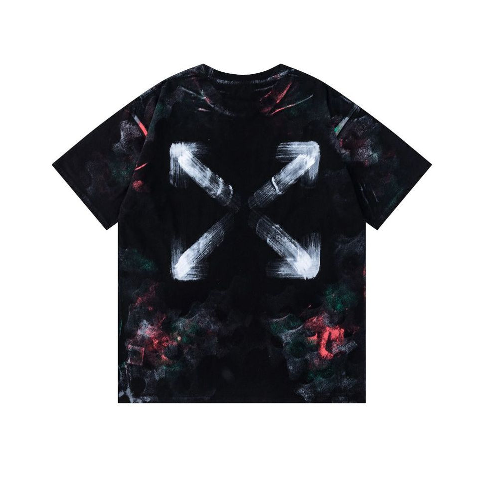 OFF-WHITE  Ink-splatter graffiti T-shirt