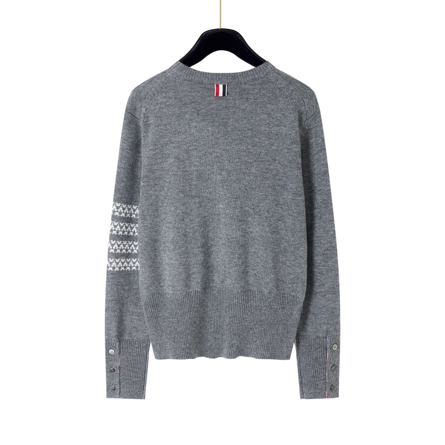 Thom Browne4-Bar Snowflake Dog Knitted Sweater - Premium Cotton Wool Cardigan