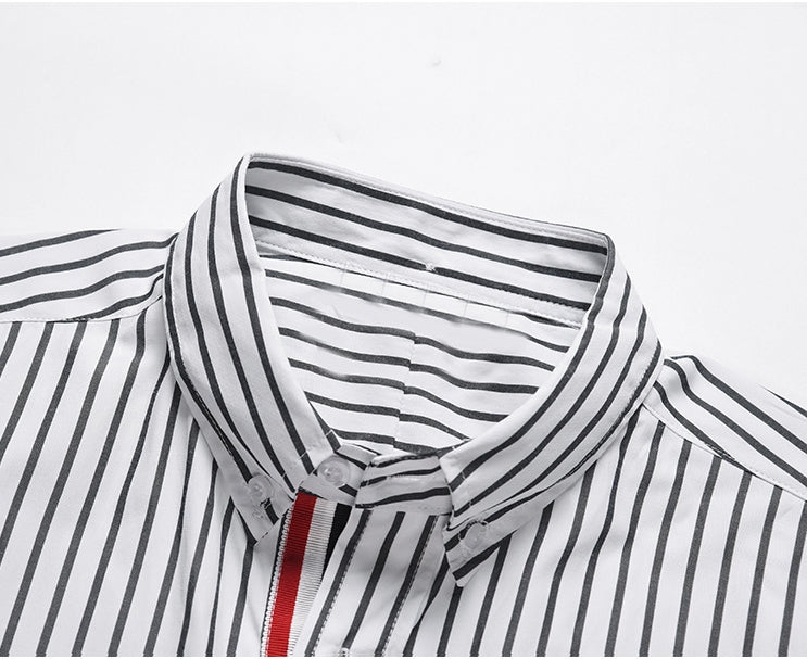 2025 striped business shirt