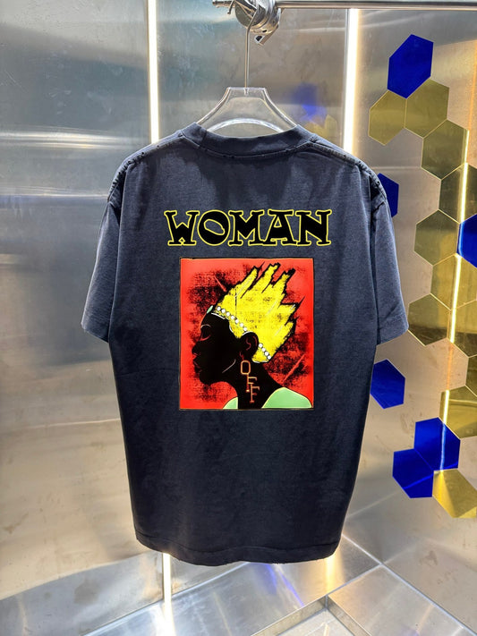 OFF-WHITE  Distressed graphic T-shirt