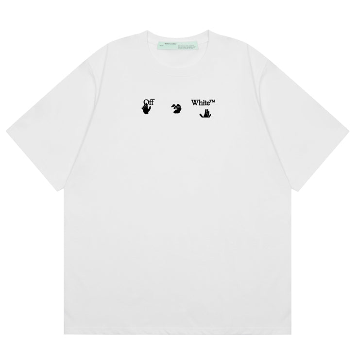 OFF-Whlte Arrow Logo Cotton T-shirt