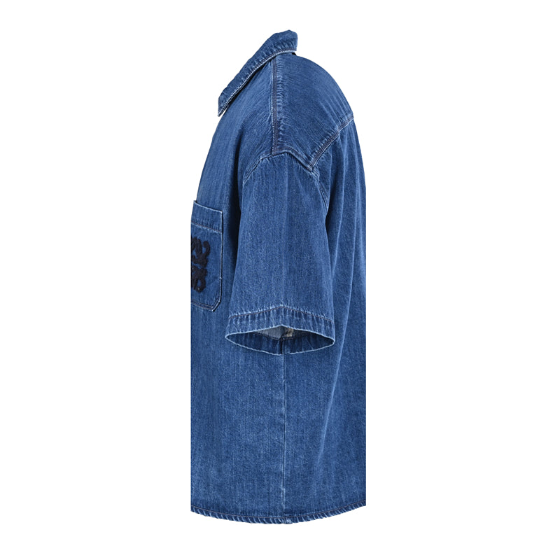 LOEWE Short-Sleeve Denim Shirt