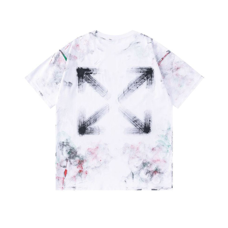 OFF-WHITE  Ink-splatter graffiti T-shirt