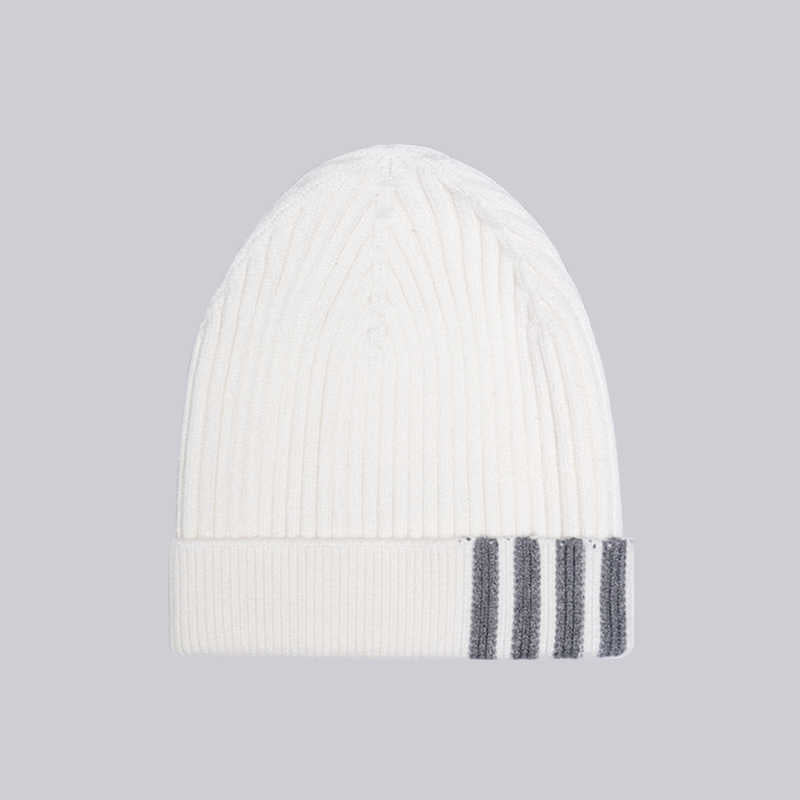 Thom BrownePremium 100% Cotton Knitted Beanie - Japanese Craftsmanship (Unisex)