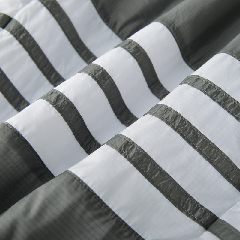 Thom BrowneMen's Sports Shorts - 100% Polyamide with 4-Bar Stripe Detail