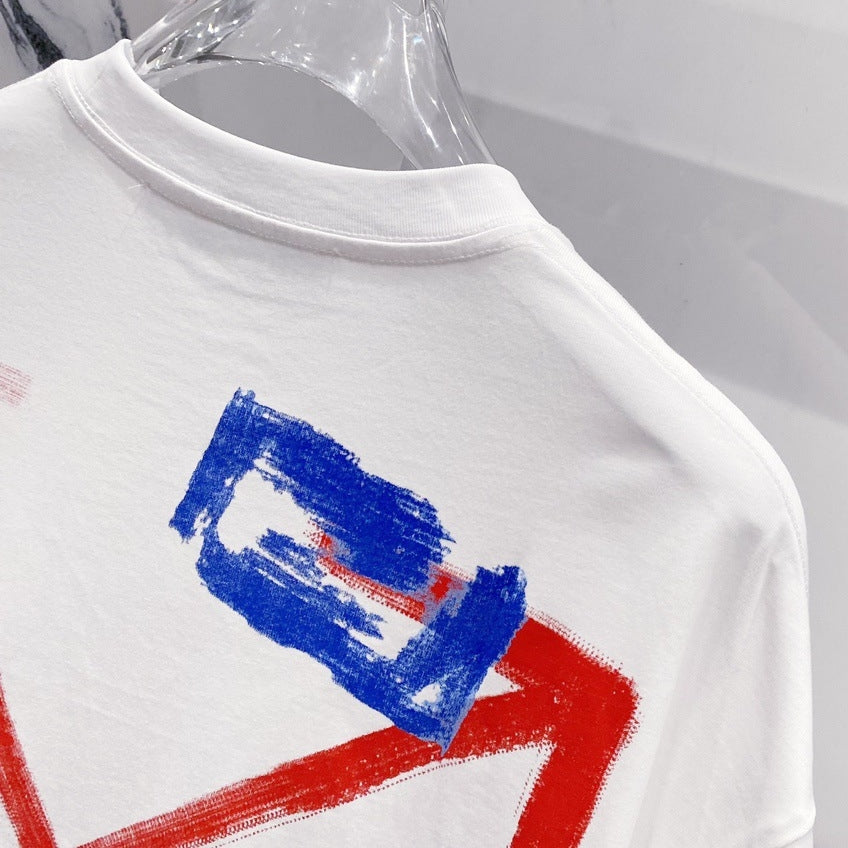 OFF-Whlte Arrow Logo Cotton T-shirt#32