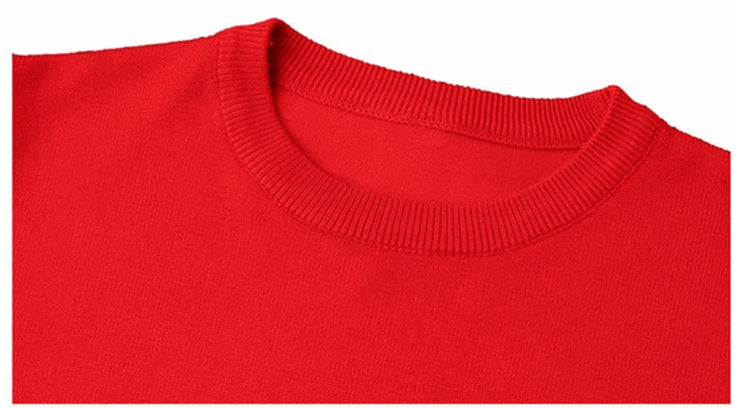 Thom Browne4-Bar Lucky Red Cotton V-Neck Cardigan - Zodiac Year Sweater (Extended Sizes)