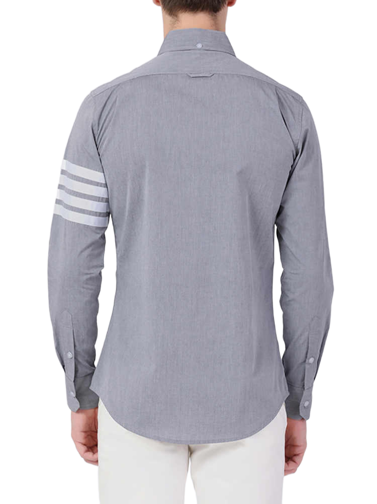 Thom BrowneMen's Oxford Elastic Business Shirt - Premium Cotton Dress Shirt