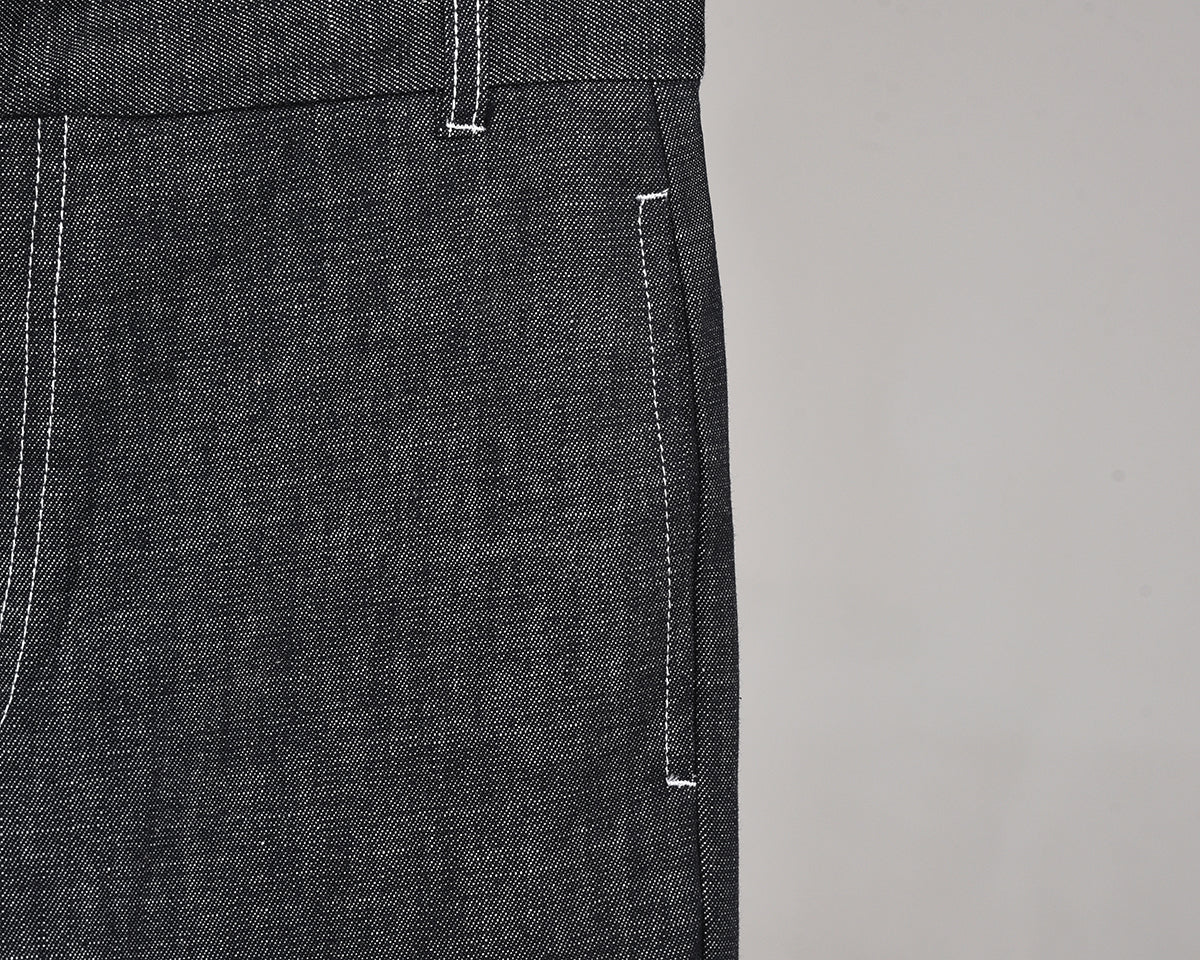 Thom BrowneMen's Straight Jeans - 100% Cotton with Adjustable Backstrap