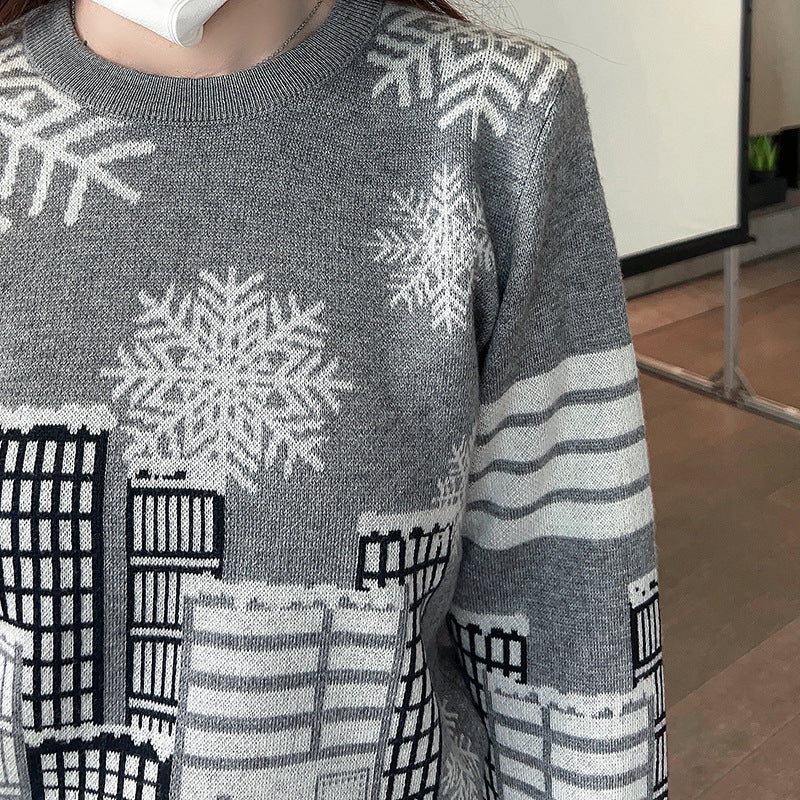 Wool knitted sweater