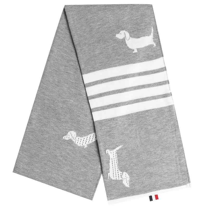 Thom BrownePremium 100% Cotton Scarf - Unisex Japanese Crafted Winter Accessory
