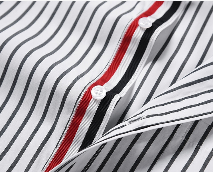 2025 striped business shirt