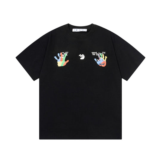 OFF-WHITEArrow Logo Cotton T-Shirt - Neutral Tones Collection