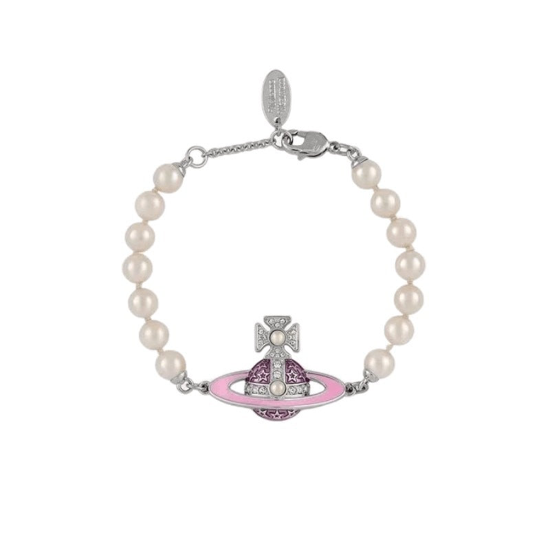 Vivienne Westwood Pearl Saturn Bracelet