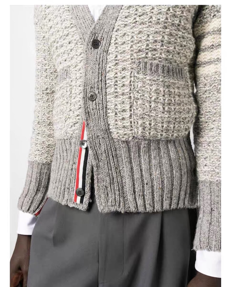 Cotton wool knitted cardigan