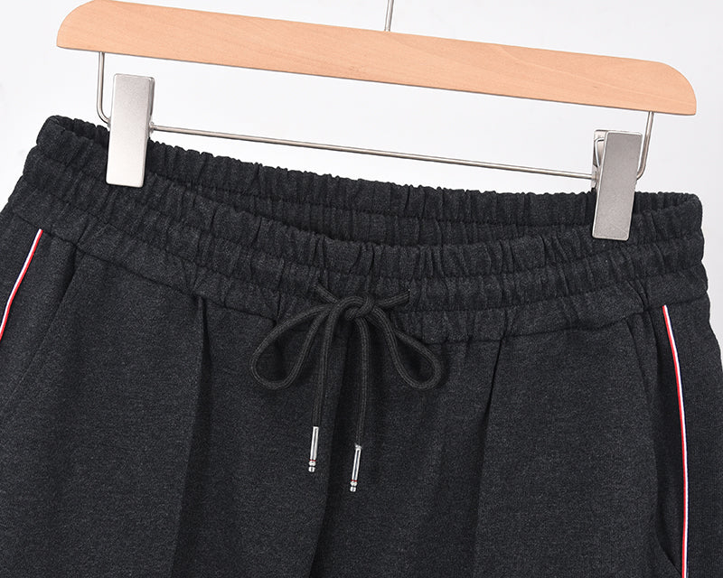 Thom BrowneMen's Cotton Straight-Leg Pants - 100% Cotton with Adjustable Backstrap