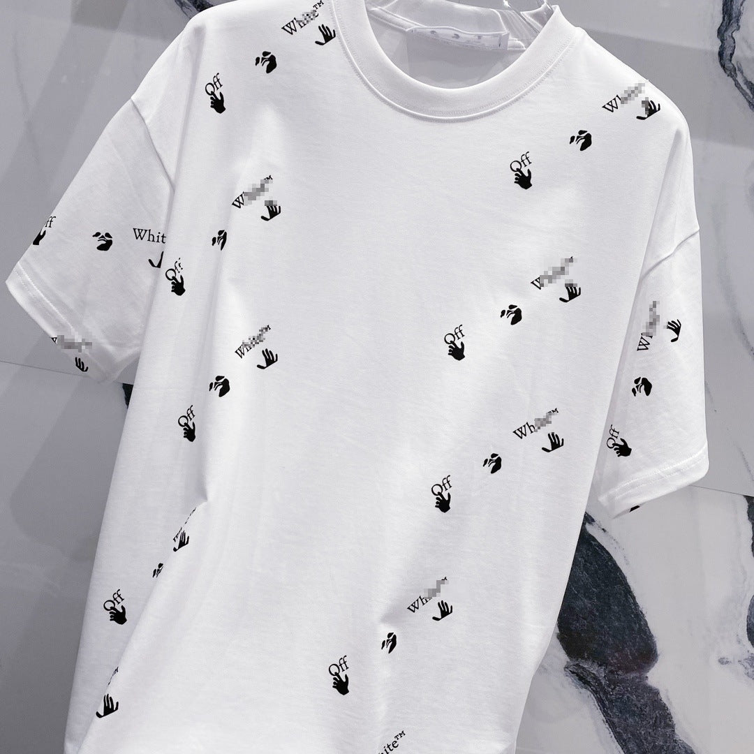 OFF-WHITEArrow Logo Cotton T-Shirt - Essential Black & White