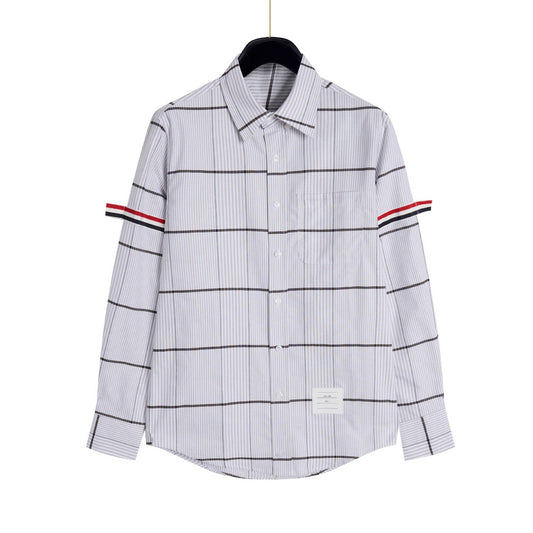 Men's 100% Cotton Striped Business Shirt - Classic Professional Dress Shirt with Stripe Pattern