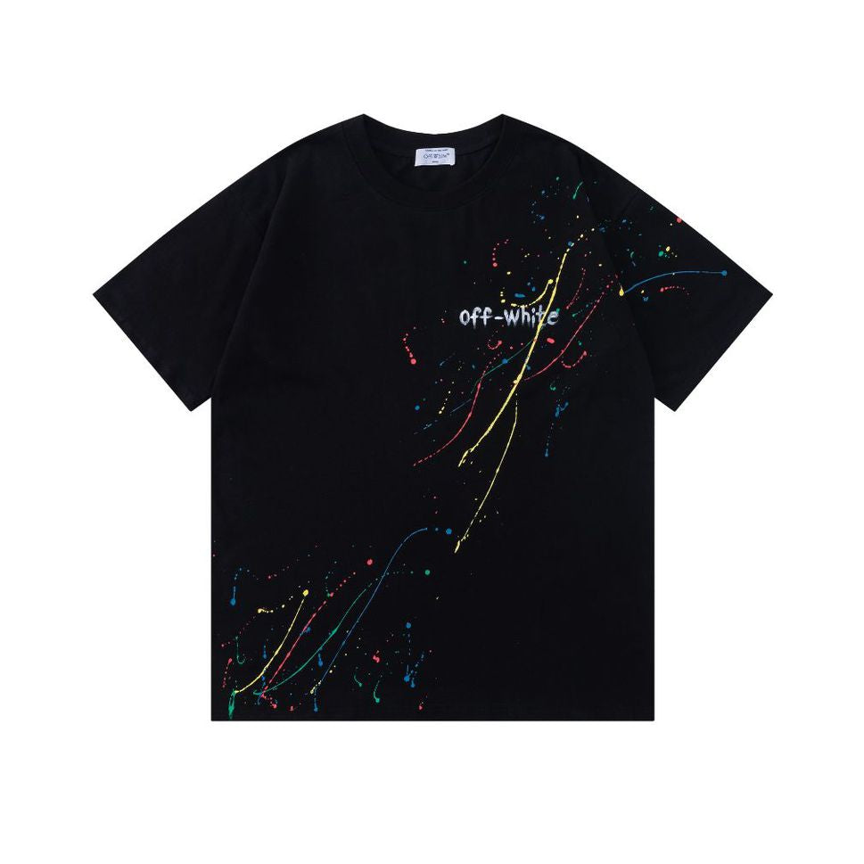OFF-WHITE  Ink-splatter graffiti T-shirt