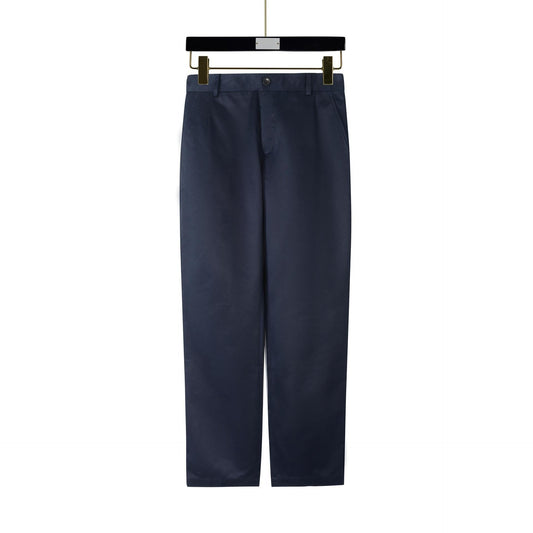 Thom BrowneMen's Business Casual Pants - 100% Wool with Adjustable Backstrap