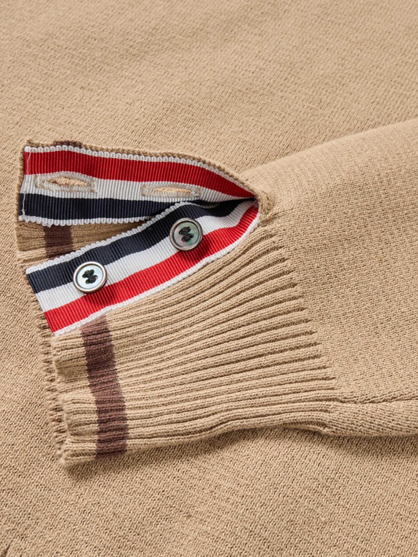 Thom BrowneClassic V-Neck Knitted Cardigan Sweater