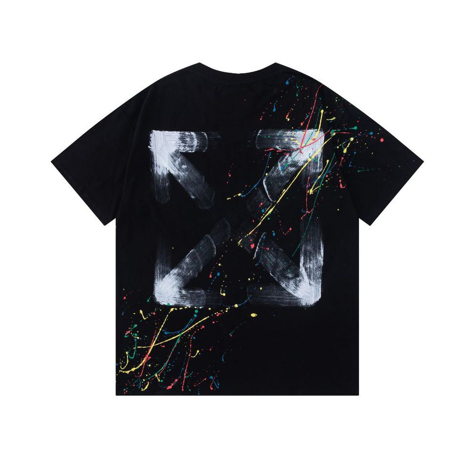 OFF-WHITE  Ink-splatter graffiti T-shirt