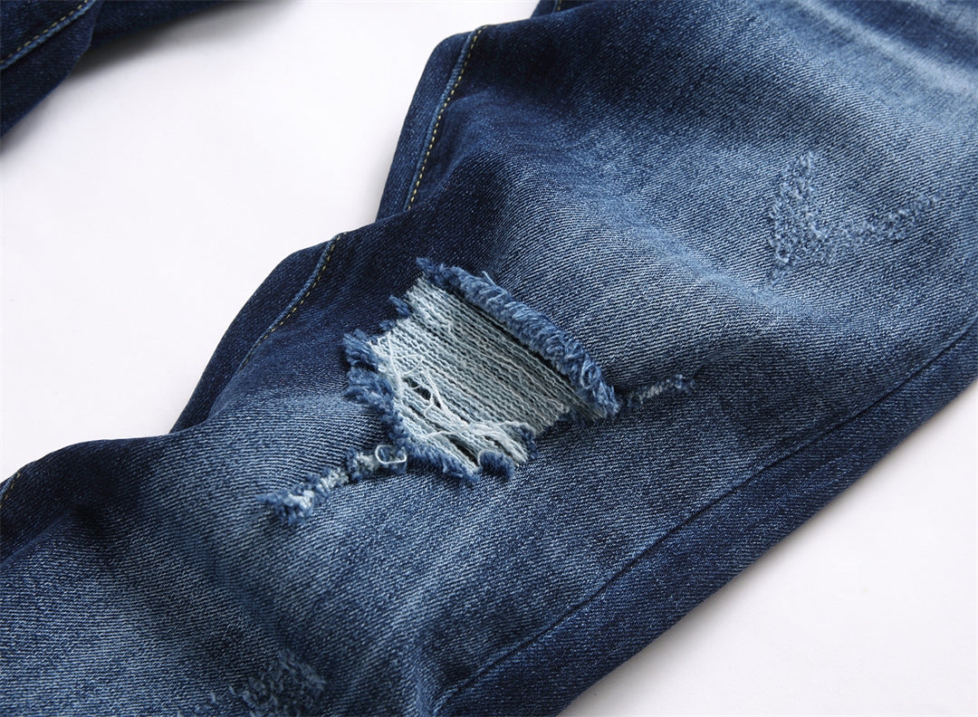DSQ2 Men's Slim Fit Ripped Dark Wash Jeans