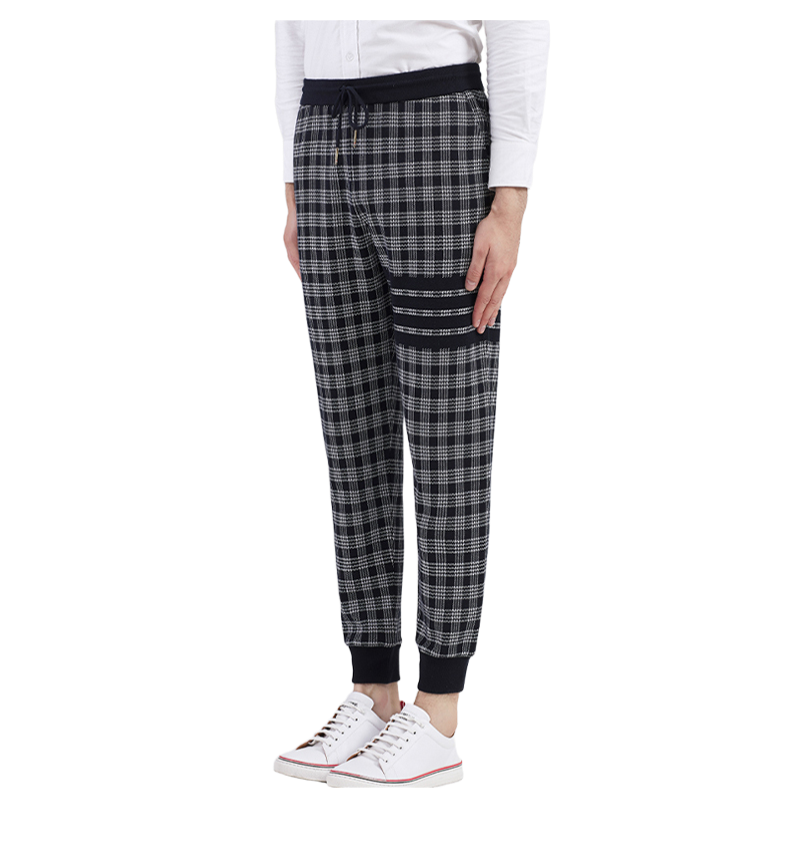 Thom BrowneUnisex Sports Pants - 100% Cotton with 4-Bar Stripe Detail