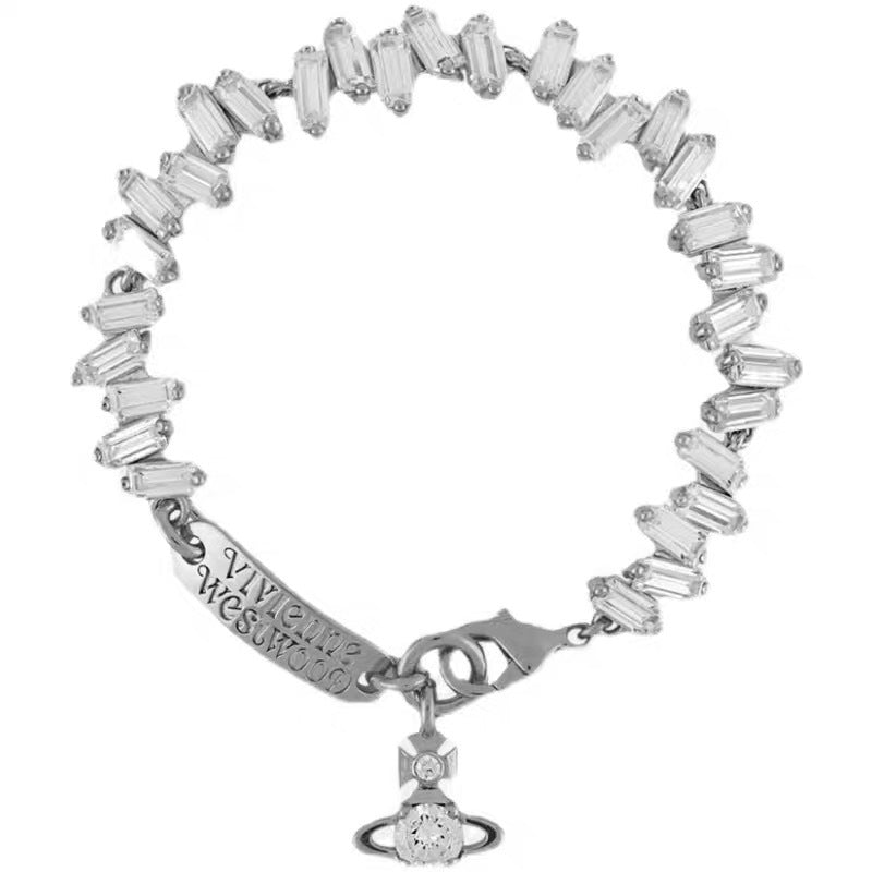 Vivienne Westwood Full-Rhinestone Bracelet