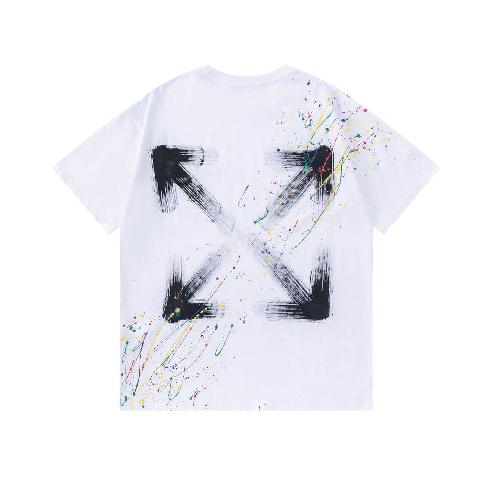 OFF-WHITE  Ink-splatter graffiti T-shirt
