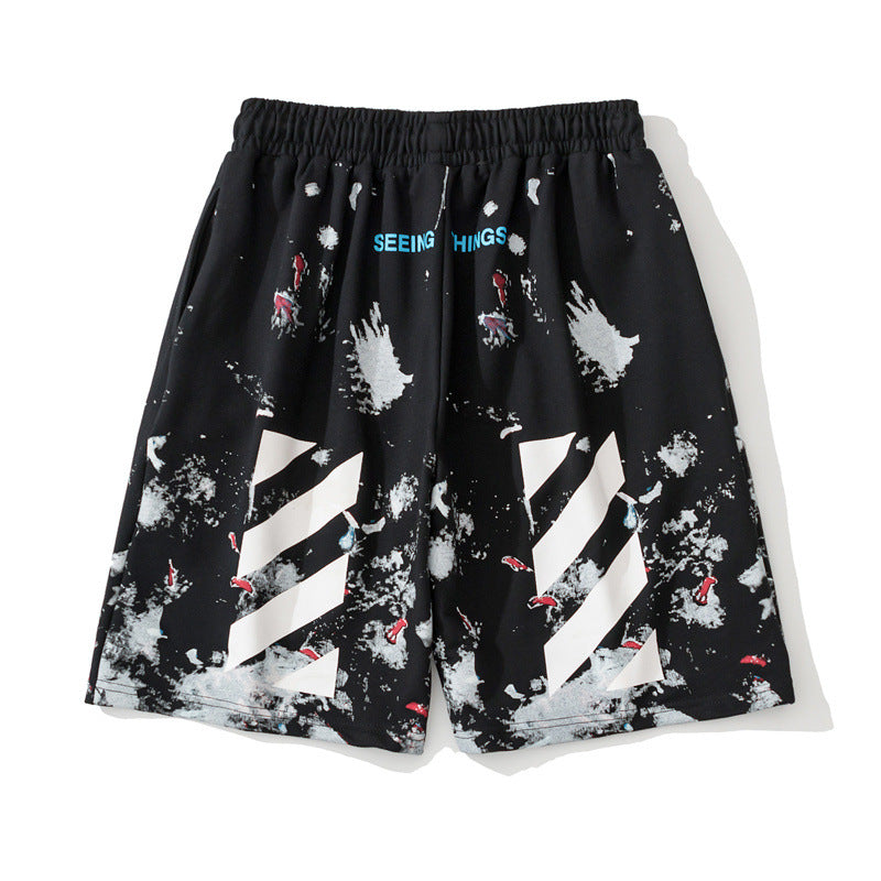 OFF-WHITE Foil-Print Arrow Shorts