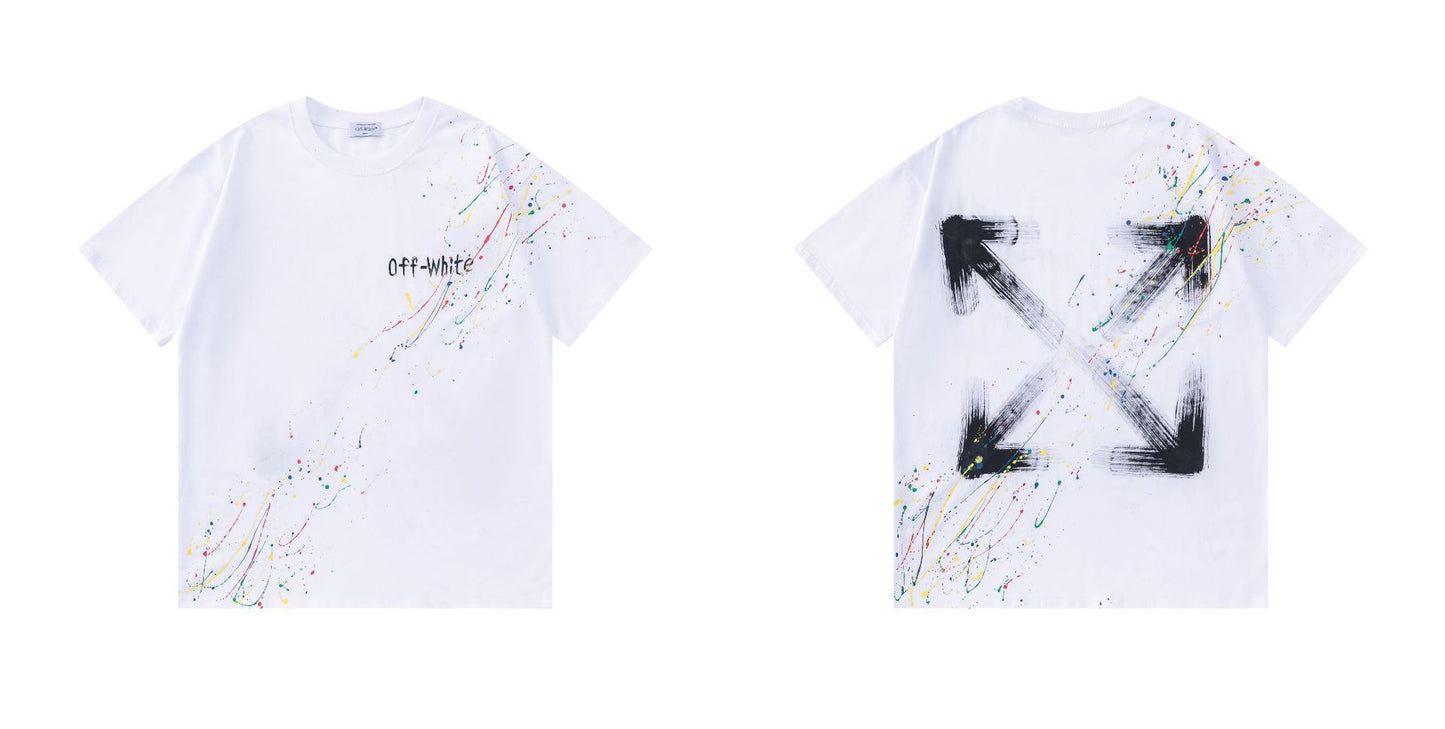OFF-WHITE  Ink-splatter graffiti T-shirt