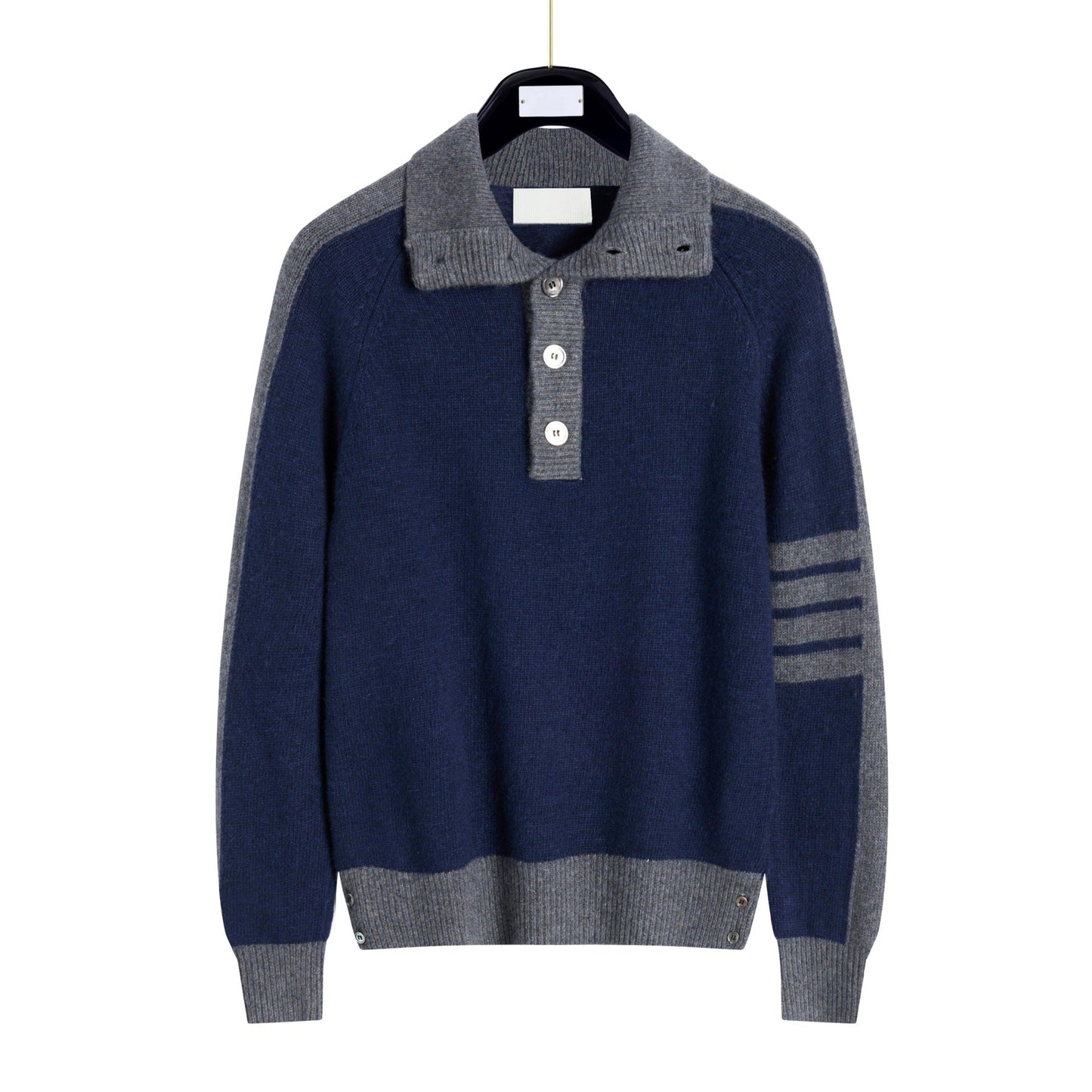 Thom BrowneClassic V-Neck Knitted Cardigan Sweater