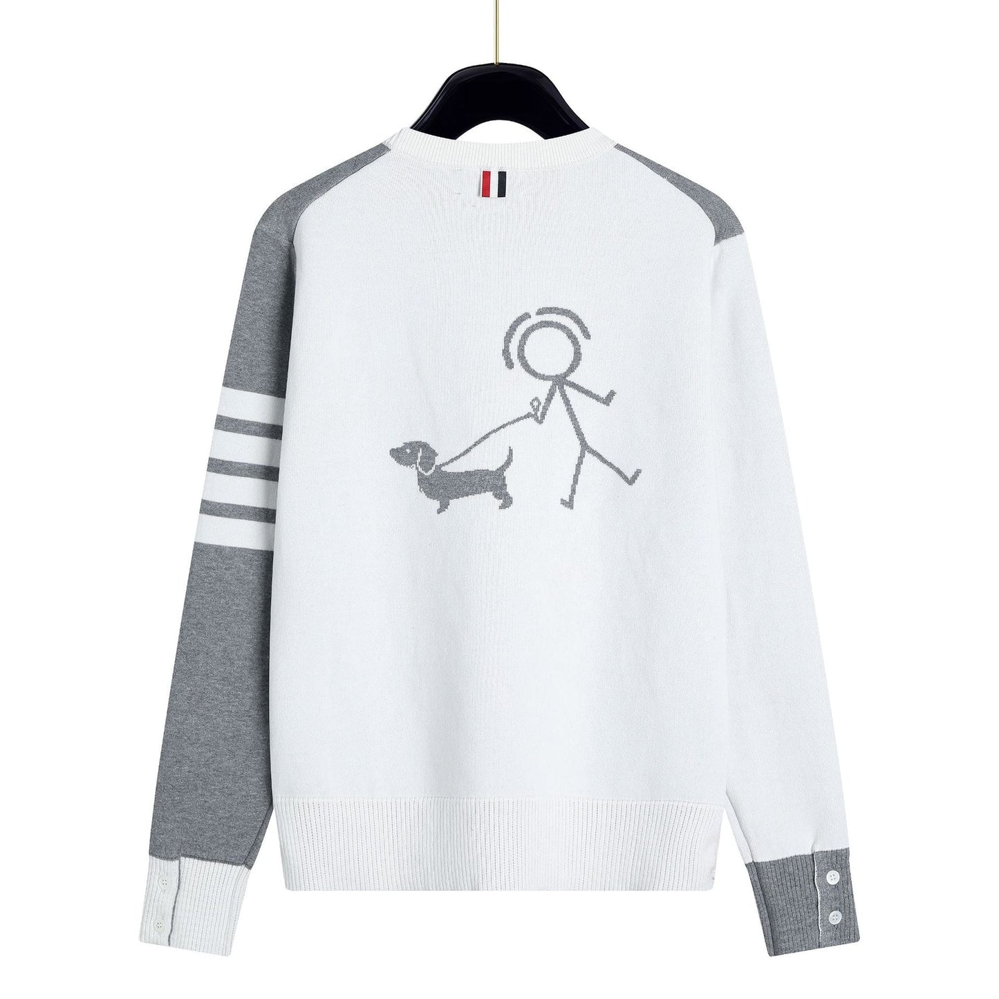 Thom BrowneStickman Puppy Cotton Wool Cardigan - Premium Knitted Sweater (3 Colors)